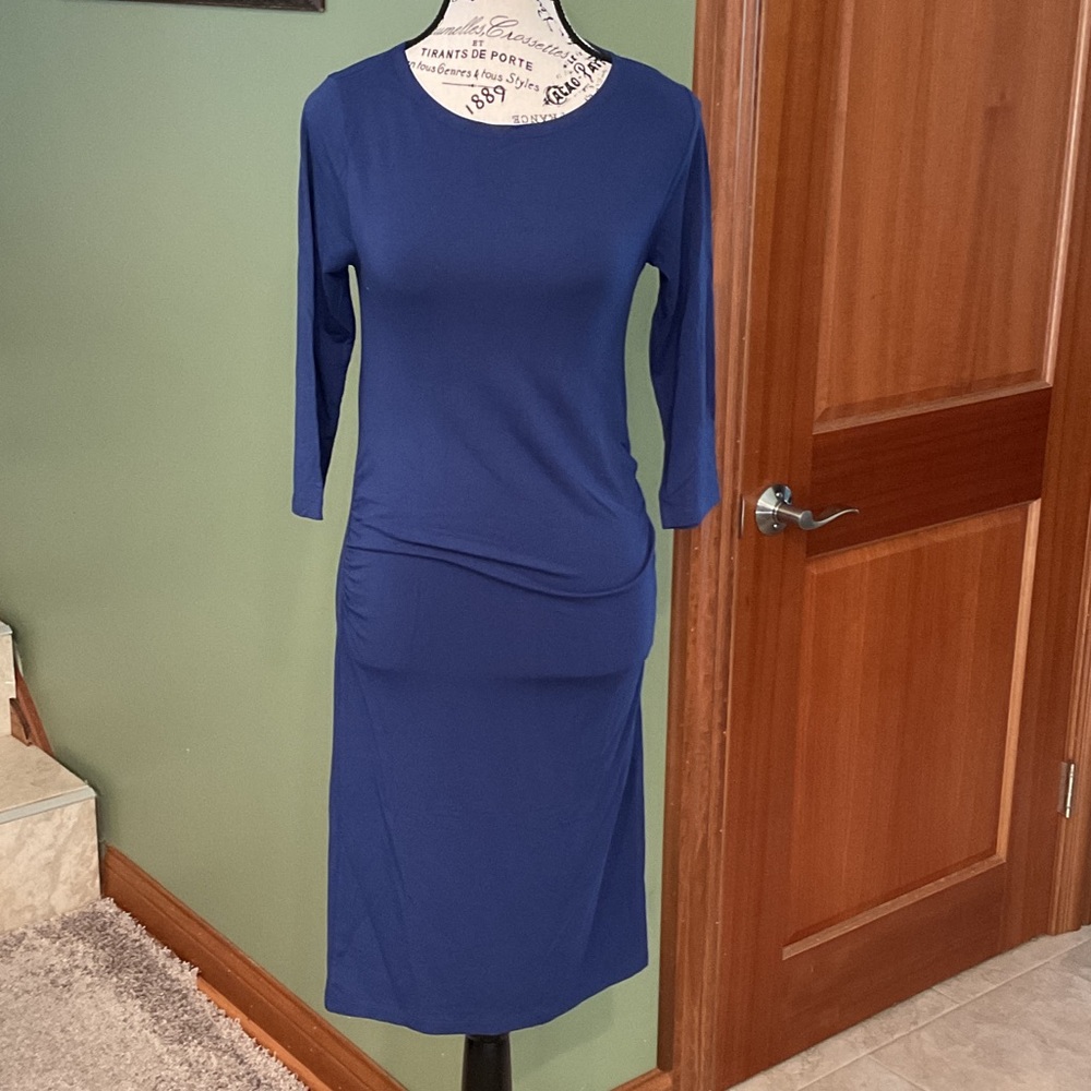 Seraphine Elegant Blue Dress, Maternity, Size 2